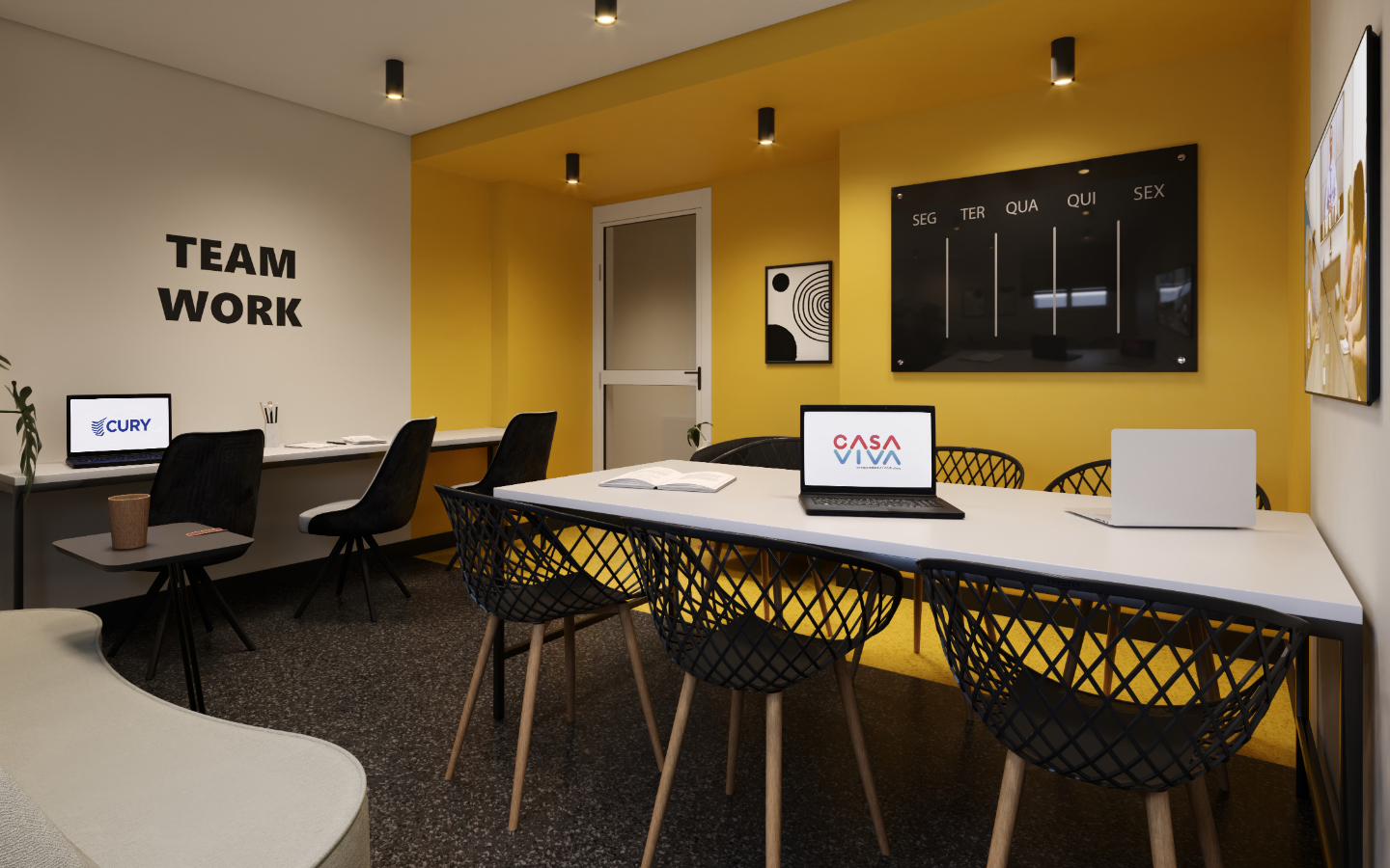 Home office — perspectiva ilustrativa